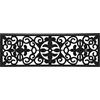 Relaxdays Zerbino per Scale, Antiscivolo in Gomma, Base per Scalinate, Interno ed Esterno, Rettangolare 75 x 25 cm, Nero