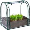 Relaxdays Serra da Balcone e Giardino, Sacco per Piantare, 70x68x50 cm, in PVC, Telaio in Acciaio, Trasparente Verde