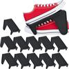 Relaxdays Set da 12 Portascarpe, Sistema Organizer Scarpiera, Max. Numero 39, Porta Scarpe Antiscivolo, Plastica, Nero