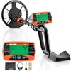 VEVOR Metal Detector per Adulti Rilevatore d'Oro Metalli Bobina di Ricerca Impermeabile IP68 Profondità Rilevamento 203,2 mm, Rilevatore Tesori Oro 3 Modalità per Caccia Spiaggia Giardino Boschi