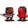 LEGO Brickheadz 40668 Captain America e Hulk Rosso