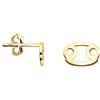 SOFIA MILANI - Orecchini da Donna in Argento 925 - Placcati in Oro - Orecchino a Perno a Segno Zodiacale Cancro - E2143