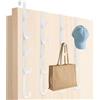 Tahbarshi Appendiabiti sopra la porta, 4 pezzi x 5 ganci sopra la porta, appendiabiti in acciaio inox per camera da letto, vestiti, asciugamani, cappelli, borse risparmio (bianco, 1,7 cm)