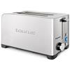 Taurus Mytoast Duplo Legend - Tostapane 1400W, 2 scomparti extra larghi, 3 funzioni, temperatura regolabile, vassoio raccogli briciole, illuminazione a LED, acciaio inossidabile