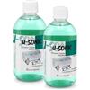ErrecHome U-Sonic, Detergente Concentrato per Apparecchiature a Ultrasuoni per Pulizia intensiva e delicata Gioielli, Occhiali, Apparecchi Ortodontici, Piccoli Accessori, Componenti Meccanici, 1 L