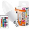 OSRAM Lampada LED Superstar Classic, B40, E14, EEK: F, 4,9 W, 470 lm, 2700 K, RGBW, 2 pezzi