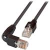 efbe Schott EFB-Elektronik Cavo patch RJ45 Cat.5e S/UTP PVC TM11 1x90° nero 1,5m Produttore: EFB Elektronik (K0993.1,5)