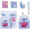 CERDÁ LIFE'S LITTLE MOMENTS Set di cancelleria mini zaino Stitch misure 19,5 x 22,5 x 4,5 cm, zaino unisex bambini, mod. 83