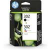 HP 302 Nero e Tricromia, X4D37AE, Confezione da 2 Cartucce Originali, Compatibile con Stampanti HP DeskJet 1110, 2130, 3630, HP Envy 4520, OfficeJet 3830, 4650, 5220, 5230