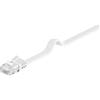Goobay Cat5e Flat 5-300 3.0m cavo di rete 3 m Bianco