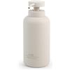 H&H Dosatore Sapone in Resina Colore Tortora - Eleganza e Funzionalità, 550 ml