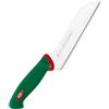 Sanelli Premana Professional Coltello Formaggio Zancato, Acciaio Inossidabile, Verde/Rosso, 31 x 3 x 7 cm