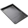 Zenker Piastra Forata Estensibile da 37 a 52 cm, con sistema di bloccaggio automatico, bordo XXL da 3 cm In acciaio Carbon Steel rivestito in antiaderente Teflon Classic Linea Black Metallic