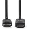 Nedis Adattatore DisplayPort | DisplayPort maschio | Connettore HDMI™ | 8K@30Hz | Nichelato | Diritto | 1,80 m | Rotondo | TPE | Nero | Scatola