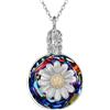 YFN Daisy fiore collana regalo per donne ragazze argento sterling, normal, Argento sterling, Nessuna pietra preziosa