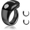 KEWAYO Smart Tasbih Zikr Ring, misura regolabile (18/20/22 mm), display OLED, ricarica di tipo C, Adjustable, Vetro