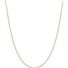 U7 Catenina Donna Oro Rosa Acciaio Inossidabile Larghezza 1,4mm Lunghezza 61cm + 5cm Placcato Oro Rosa Collana Sottile Catenina Acciaio Donna per Ciondolo Regalo per Compleanno Natale