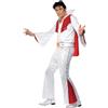 SMIFFYS Costume Elvis, Bianco, con camicia, pantaloni, mantello e cintura Halloween
