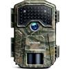 WOLFANG Fototrappola 4K 48MP HD, Fotocamera Caccia con 38 LED a Infrarossi Invisibili 940nm, Infrarossi Rilevatore di Movimento Visione Notturna IP66 Impermeabile per la l'osservazione la Fauna