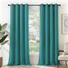 Deconovo Tende Oscuranti per Interni 2 Pezzi 290 CM Altezza, Termiche Isolanti, Anti-Rumore, con Anelli, Ideali per Camera da Letto e Soggiorno, 140x290 CM, Turchese