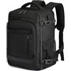 KLOSTAIN Zaino da Viaggio Easyjet 45x36x20 Bagaglio a Mano 30L Borsa da Cabina per Uomo e Donna, Lavoro, Scuola, Trekking, 14 Pollici Porta PC Nero
