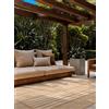 Ted Baker Allington - Tappeto reversibile, adatto per esterni, facile da pulire, per soggiorno, terrazza, sala da pranzo, balcone, in iuta bianca, 160 x 230 cm
