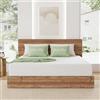 Novilla Materasso 90x190, Materasso Singolo, Altezza 20 cm, Gel Memory Foam, Schiuma Traspirante in Fibra di Bambù, Sostegno Perfetto, Rispettoso Della Pelle, Mediamente Solido