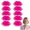 coldchill Lip Ice Pack for Injuries, Mini Small Gel Ice Pack, Hot and Cold Compress, Reduce Pain and Swelling, Dark Circles Fade, Eye Relax, Anti-Aging Lip Care Pad Gift for Girl Woman (10 PCS)