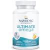 Nordic Naturals, Ultimate Omega-3, 1280 mg, con EPA e DHA, Altamente Dosato, Gusto Limone, 60 Capsule molli, Testato in Laboratorio, Senza Soia, Senza Glutine, Non OGM