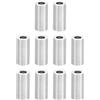 PATIKIL M2 Distanziali in Alluminio, 10pz Distanziali Metallici in Alluminio 2,1mm ID x 4mm OD x 10mm L Distanziatori per Rondelle a Vite Separata Rotondi Distanziali per Viti M2
