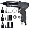 Seababyhouse Strumento per pistola a dado pneumatico, 1/4, 5/16, 3/8 inch (M6, M8, M10) Kit rivettatrice pistola a rivetto ad aria regolabile a velocità robusta con mandrini