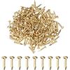 M METERXITY 200 Pcs Piccoli Chiodini, 1.5mm x 10mm Chiodi Di Precisione In Ottone Testa Tonda Per Legno/DIY Artigianato Decorativo/Accessori Casa/Appendi Quadri