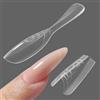 Nymora Sandwich Dual Nail Form Dual 240 Pezzi (15 Dimensioni) Scatola di Prolunghe per Unghie Trasparente per Salone di Nail Art con Polygel (Mandorla Media)
