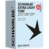 Schwalbe Camera d'aria SV19L-EL EXTRA Light 54/75-584/622 IB Black 40 mm