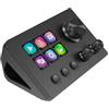 Basicolor N3 Stream Controller Deck: 6 Tasti Macro LCD, 3 Pulsanti & 3 Manopole - Pulsantiera Programmabile per Streaming (YouTube, OBS, Twitch), Creazione Contenuti (Adobe) & Gaming (Mac/PC) - Nero