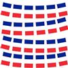 YAAVAAW, striscione con bandiere francesi da 10 m/32,8 piedi con 30 bandiere per decorazioni Oly 2024, striscione per le Olimpiadi di Parigi 2024, eventi sportivi indoor/outdoor, decorazioni per feste