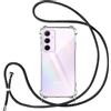 Vauki Cover con Cordino per Samsung Galaxy A35 5G,Custodia con Laccio Collana Tracolla Trasparente Silicone TPU+PC Bumper Back Antigraffio Proteggere Case Corda per Samsung A35