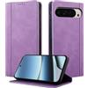 CASAFUNY Custodia per Google Pixel 10 Pro XL Cover a Libro Portafoglio in Pelle PU Protettiva Flip Caso Custodia per Google Pixel 10 Pro XL, Viola