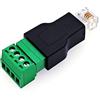JZK Adattatore da RJ11 maschio a terminale a vite a 4 pin spina connettore da RJ11 6P4C a morsettiera a 4 pin per cavo telefonico e modem