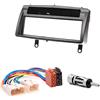 Carav Mascherina autoradio DIN 11-037-22-6 con vano portaoggetti DVD Dash, con adattatore ISO per antenna
