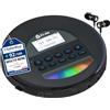 KLIM Nomad - Lettore CD Portatile - Batteria a Lunga Durata - Include Auricolari KLIM Fusion - Compatibile con CD-R, CD-RW, MP3 - Lettore SD, Radio FM, Bluetooth - Ideale per Auto - Hi-Fi - Nero Blu