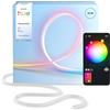 Philips Hue Striscia LED Hue Essential Flessibile, 10 M, RGBIC, Colori e Atmosfere Vivaci, Luce Flessibile per Interni, Installazione Facile, Controllo App e Voce, per Alexa, Google Assistant e Apple Home