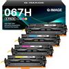 Q-image 067H Cartucce Toner Compatibile con Canon 067 067H Toner Ricambio per Canon i-SENSYS LBP631 LBP631Cw LBP633 LBP633Cdw MF651 MF651Cw MF655 MF655Cdw MF655Cw MF657 MF657Cdw MF657Cw (Confezione da 4)