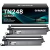 Q-image TN248 Toner compatibile per Brother TN-248 TN248 TN248BK per Brother MFC-L3760CDW DCP-L3520CDWE DCP-L3520CDW DCP-L3560CDW MFC-L8390CDW MFC-L3740CDWE MFC-L3740CDW (Nero, 2-Pack)
