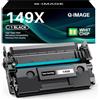 Q-image 149X W1490X Toner (MIT CHIP) compatibile con HP 149X 149 W1490A 149A HP Laserjet Pro MFP 4102fdw Toner Laserjet Pro MFP 4102dw 4102fdn 4002dw 4102 4002 (1 nero)