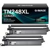 Q-image TN248XL TN 248XL Toner Compatibili per Brother TN-248 XL TN248 XL per MFC-L3740CDW L3740CDWE MFC-L3760CDW DCP-L3560CDW DCP-L3520CDW HL-L3240CW HL-L3220CW (Nero 2-Pack)