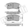 metelligroup 22-0793-0 Pastiglie Freno Anteriori E Posteriori, Made in Italy, Pezzo di Ricambio per Auto/Automobile, Kit da 4 Pezzi, Certificate ECE R90, Prive di Rame