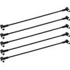 Satix SKT SAK050 Set1 cavo coassiale di collegamento 50 cm Sat patch connettore F-angolo rapido triplo schermato classe A (5 pezzi) nero