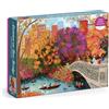 Galison Joy Laforme Autumn on Bow Bridge 1000 Piece Puzzle