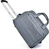FEEIMOL Borsa da Viaggio a 2 Ruote, Borsa da Viaggio con Ruote per Vacanze e Sport (Grigio)
